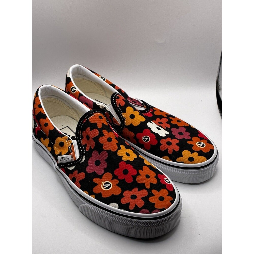 VANS Flower Power Flower Print Canvas Slip-on Shoes Women’s Size 5.5